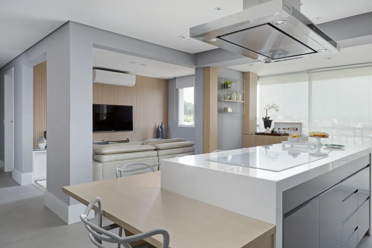 Cozinha do Apartamento Mont Blanc, projeto de interiores em Osasco - SP assinado pela Meira Martins (imagem 17 de 36)