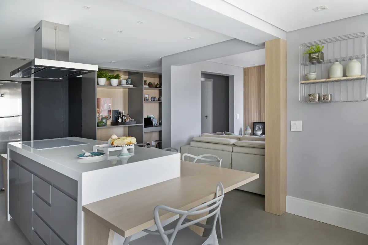 Cozinha do Apartamento Mont Blanc, projeto de interiores em Osasco - SP assinado pela Meira Martins (imagem 24 de 36)