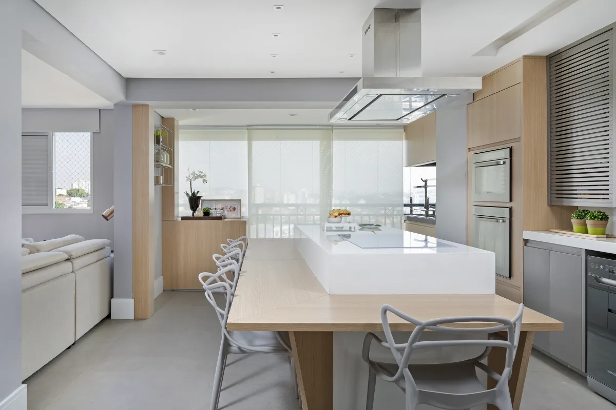 Cozinha do Apartamento Mont Blanc, projeto de interiores em Osasco - SP assinado pela Meira Martins (imagem 25 de 36)