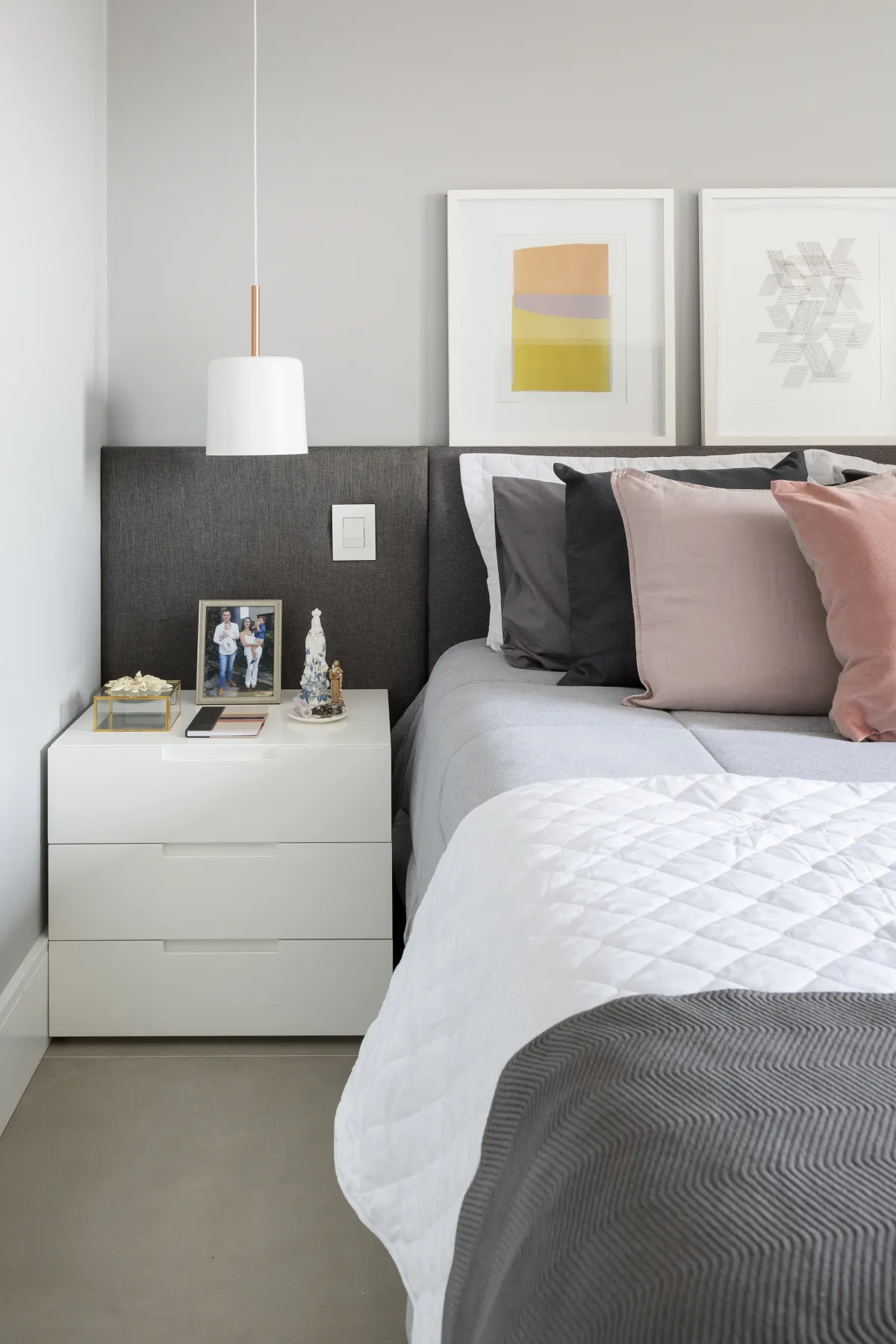 Quarto do Apartamento Mont Blanc, projeto de interiores em Osasco - SP assinado pela Meira Martins (imagem 13 de 17)