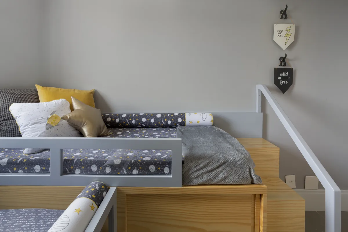 Quarto do Apartamento Mont Blanc, projeto de interiores em Osasco - SP assinado pela Meira Martins (imagem 7 de 17)