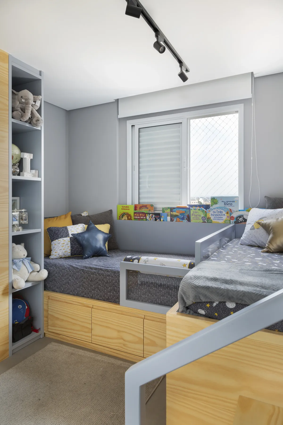 Quarto do Apartamento Mont Blanc, projeto de interiores em Osasco - SP assinado pela Meira Martins (imagem 15 de 17)